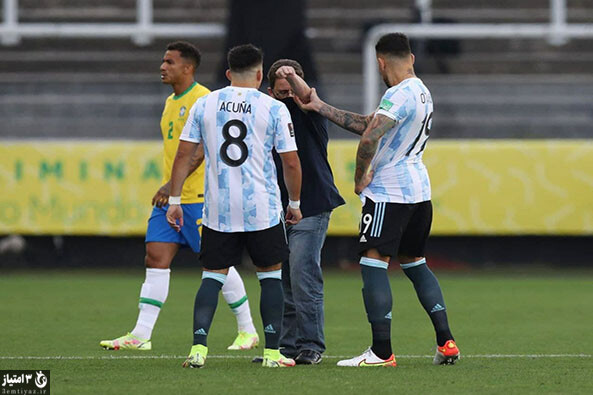 درگیری در بازی برزیل و آرژانتین