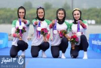 نایب قهرمانی تیم روئینگ چهار نفره بانوان ایران در بازی‌های آسیایی هانگژو