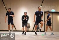 تمرین سبک و جلسه فنی تیم ملی در روز بازی مقابل فلسطین