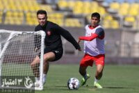 ارونوف در  تمرینات گروهی پرسپولیس